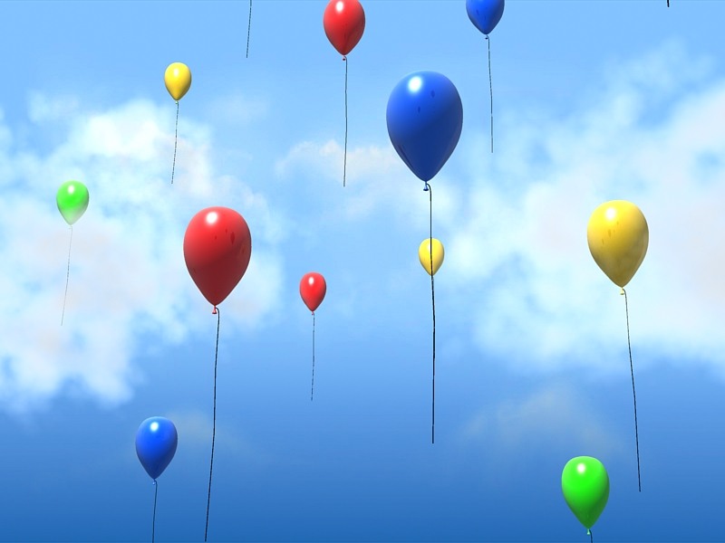 На заказ 3d-balloons-screensaver